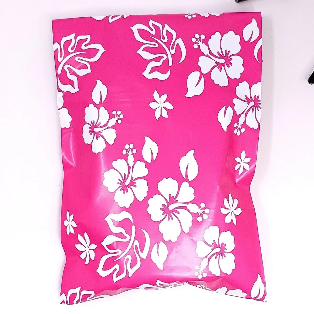 40 Hot Pink Aloha Designer 6x9 polymailers